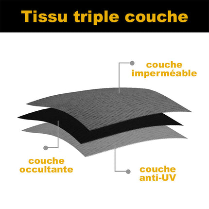 Vettähylkivä ulkoverho parvekkeelle tai terassille