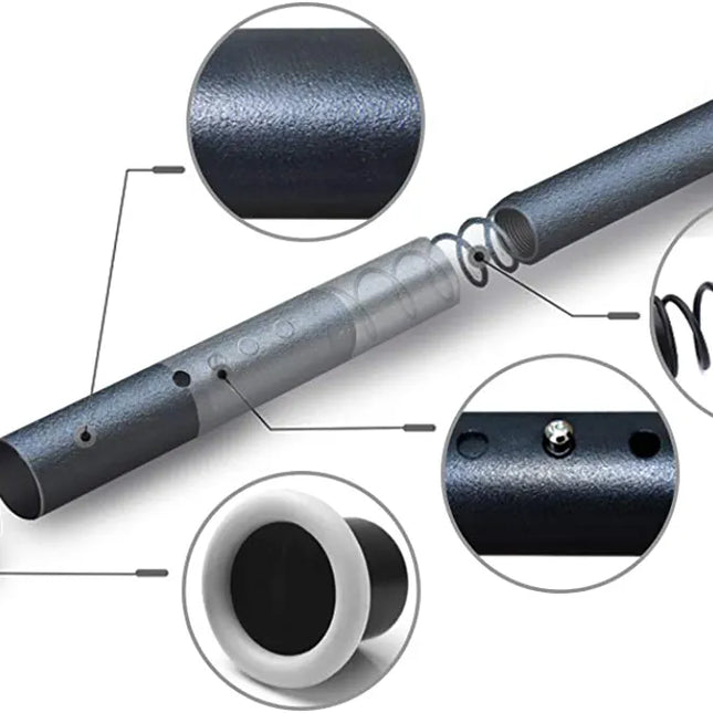 Moderni säädettävä teleskooppinen verhotanko