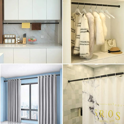 Moderni säädettävä teleskooppinen verhotanko