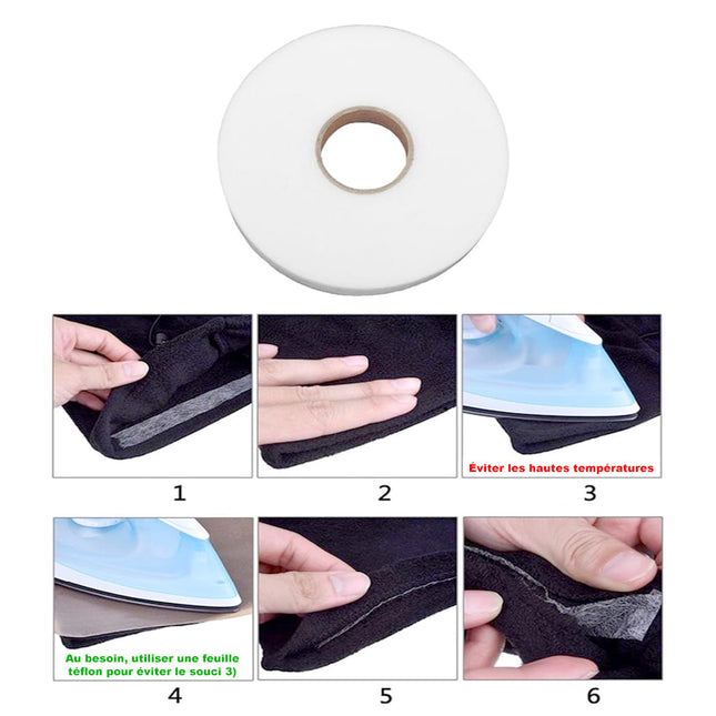 Silitettävä päärmenauha verhojen lyhennykseen