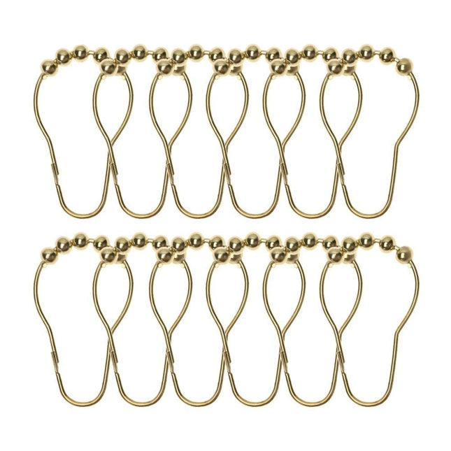 Suihkuverhorenkaat metallisilla palloilla