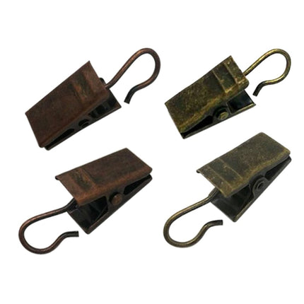 Valkoiset verhonipistimet koukulla