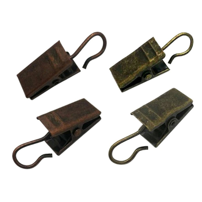 Valkoiset verhonipistimet koukulla