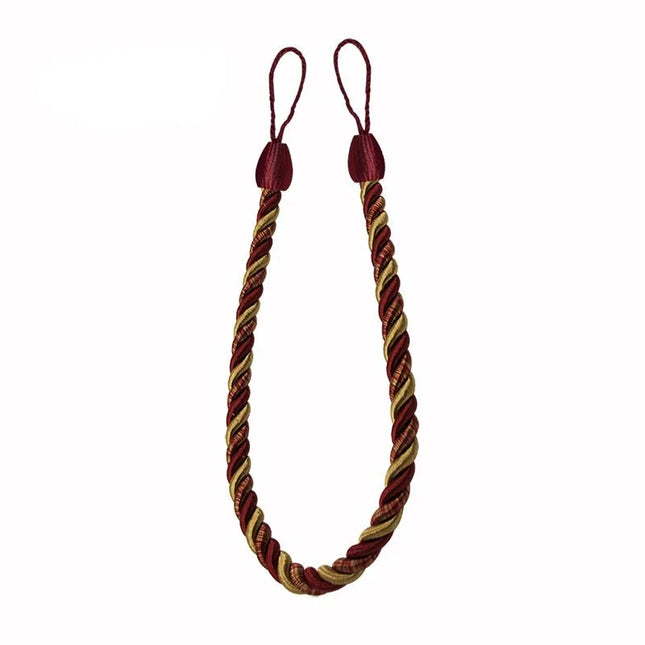 Koristeellinen punottu köysi verhoille