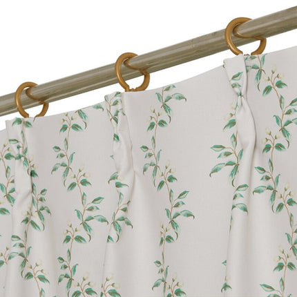 Verho sirolla kasviaiheisella kuviolla