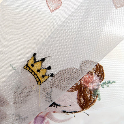 Lastenhuoneen valoverho ballerina-kuvioilla