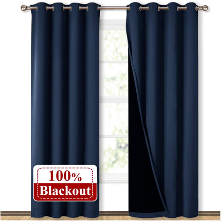 Yönsininen pimennysverho makuuhuoneeseen