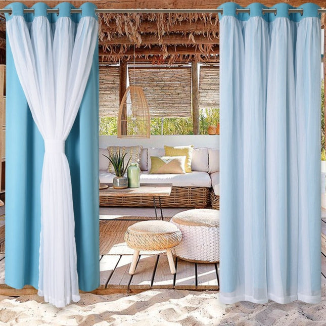 Vedenpitävä ulkoverho parvekkeelle ja puutarhaan