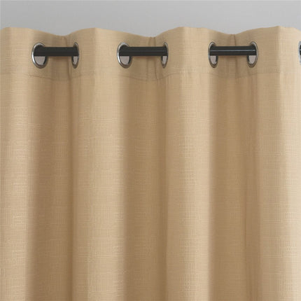 Struktuuripintainen verho purjerenkailla olohuoneeseen