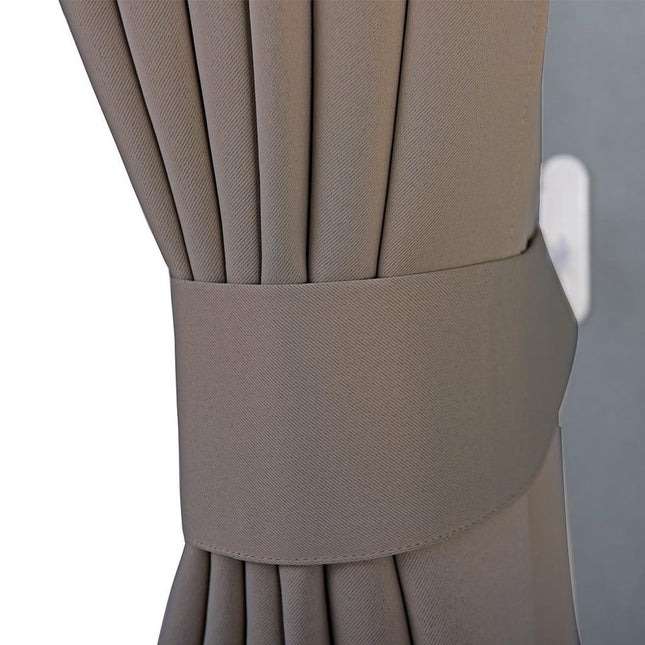 Yksivärinen pimennysverho nauhakiinnityksellä