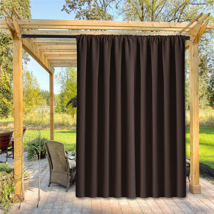 Ruskea säänkestävä ulkoverho