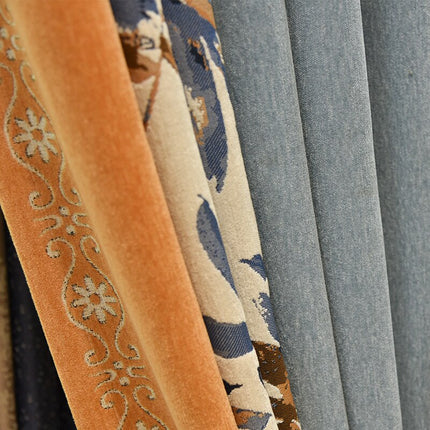 Lehtikuvioinen moderni pimennysverho