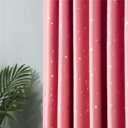 Vaaleanpunainen pimennysverho tähtikuviolla