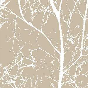 Säänkestävä ulkoverho sinisellä oksakuviolla