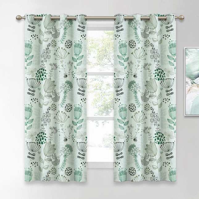 Verho hennosti kuvioidulla kukkakuosilla