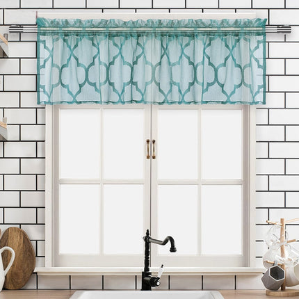 Moderni kuviollinen kappaverho keittiöön