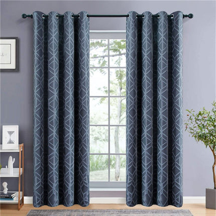 Mustansininen pimennysverho timanttikuviolla