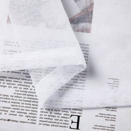 Valkoinen valoverho purjerenkailla