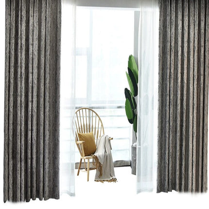 Harmaa pimennysverho modernilla abstraktilla kuviolla