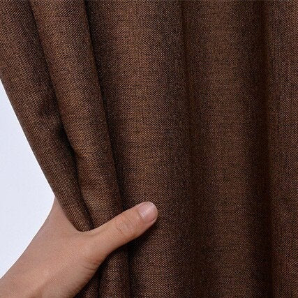 Kahvinruskea täydellinen pimennysverho