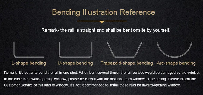 Taivutettava verhokisko kaareviin ikkunoihin