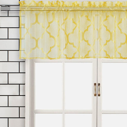 Moderni kuviollinen kappaverho keittiöön