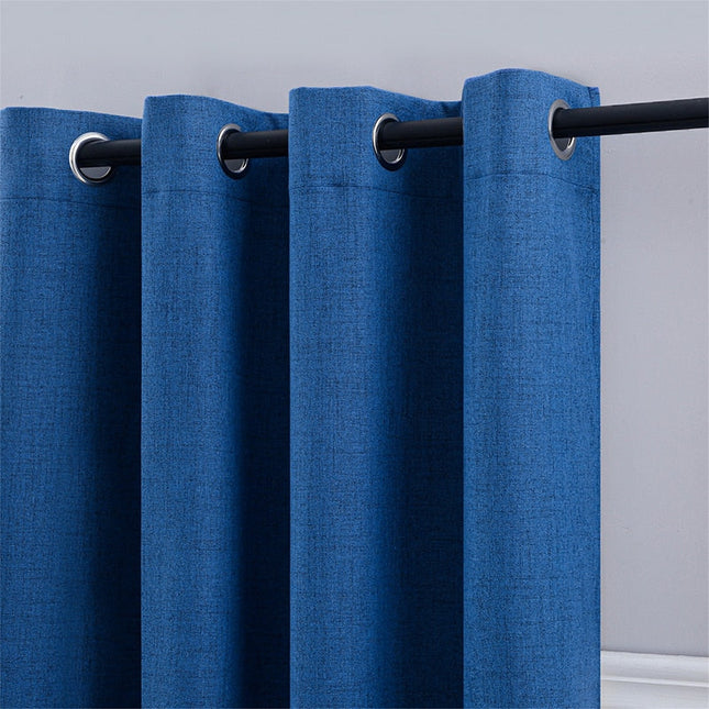 Kuningassinine pellavakankainen pimennysverho