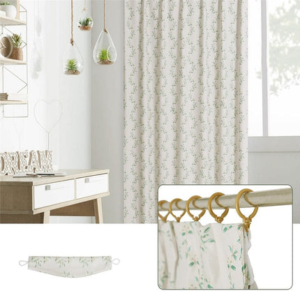 Verho sirolla kasviaiheisella kuviolla