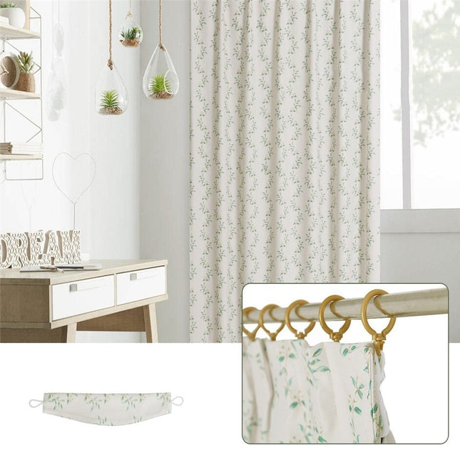 Verho sirolla kasviaiheisella kuviolla