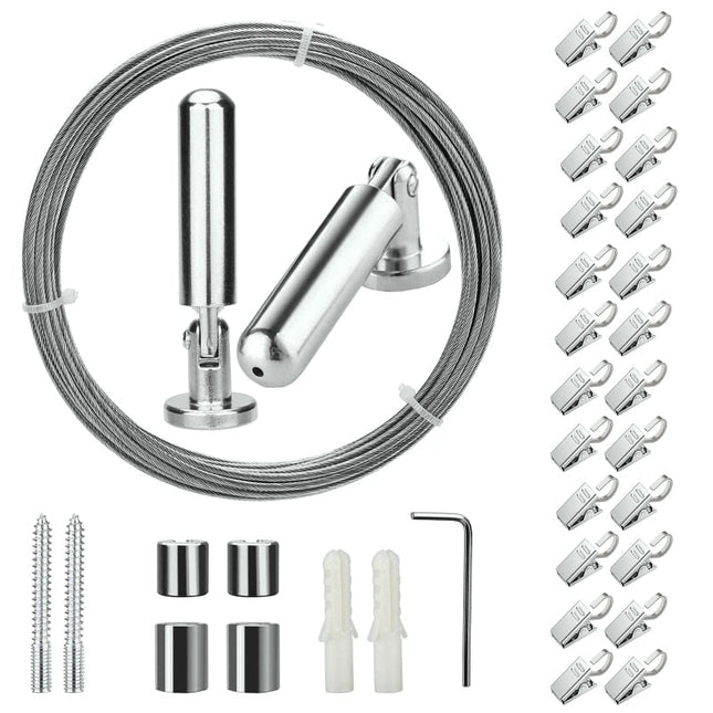 Verhovaijerisetti verhojen helppoon ripustukseen