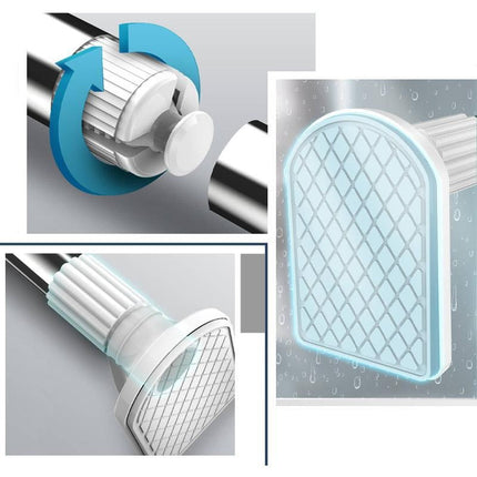 Säädettävä teleskooppi verhotanko ilman porausta