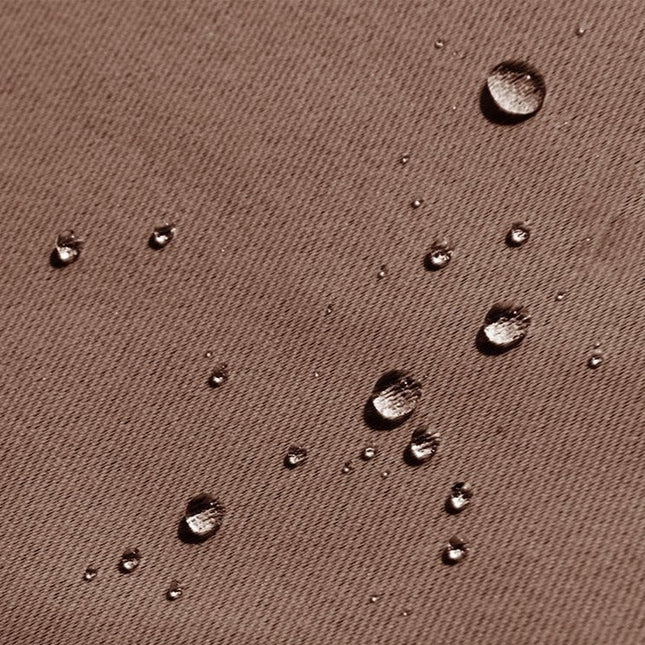 Ruskea ulkoverho kuistille purjerenkailla