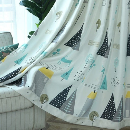 Lasten pimennysverho skandinaavisella kuviolla