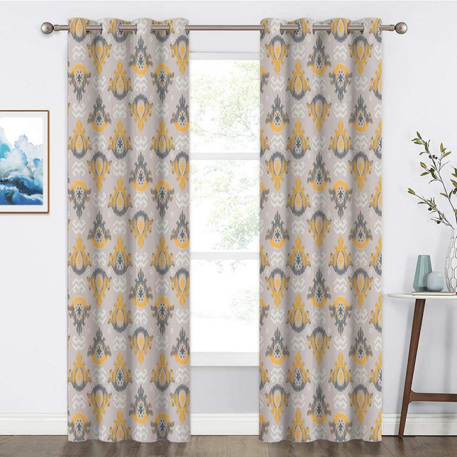 Boheemi pimennysverho itämaisella kuviolla