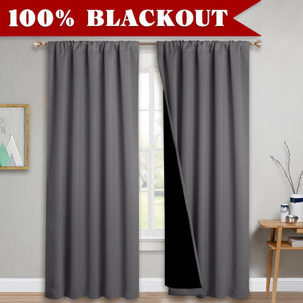 Meleerattu harmaa pimennysverho olohuoneeseen