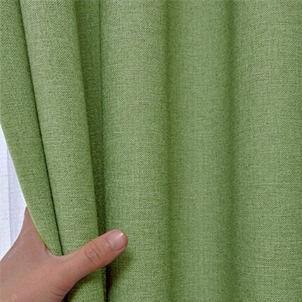 Omenanvihreä pimennysverho makuuhuoneeseen