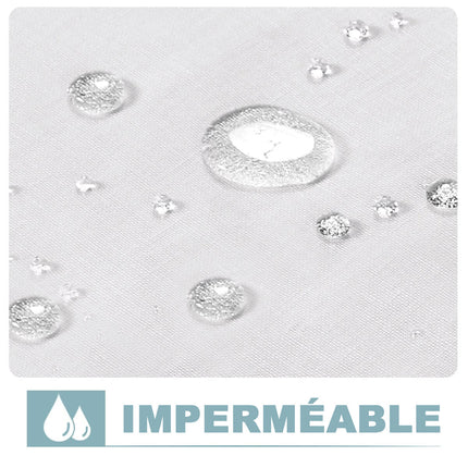 Pellavatyylinen ulkoverho parvekkeelle ja pergolaan