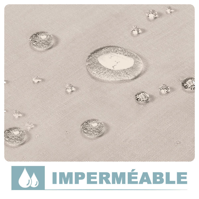 Pellavatyylinen ulkoverho verannalle ja terassille