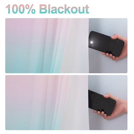 Pimennysverho liukuvärjätyllä ohuella verholla