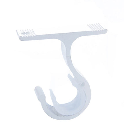 Muovinen liuku verhokiskoon kattokiinnityksellä