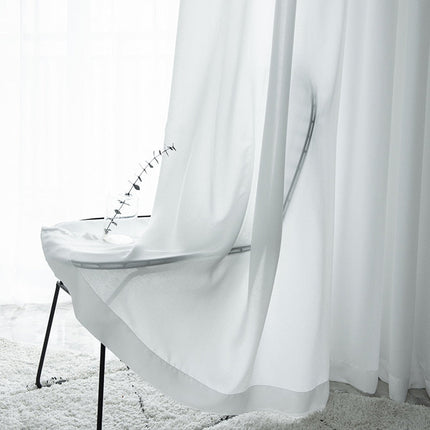 Ajaton yksivärinen valkoinen valkoverho