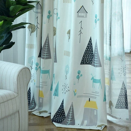 Lasten pimennysverho skandinaavisella kuviolla