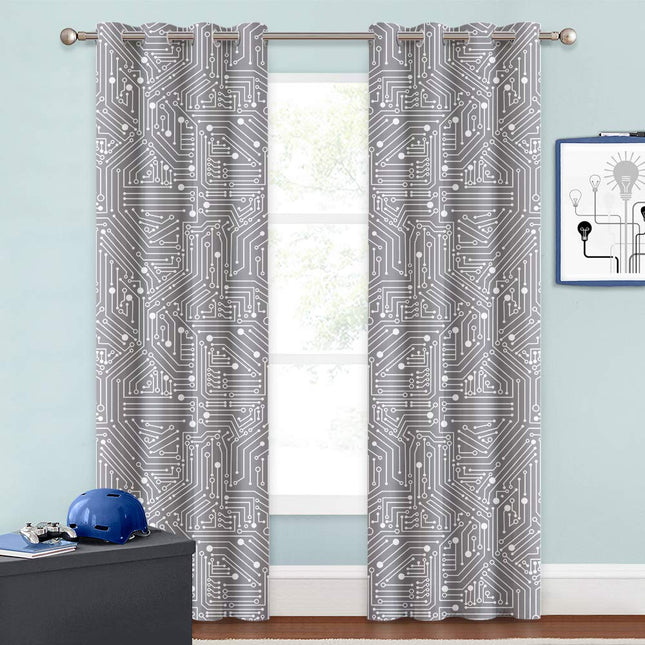 Verho piirilevykuviolla nuortenhuoneeseen