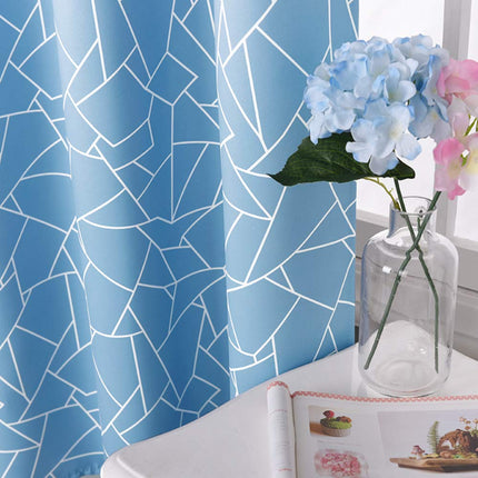 Pimennysverho modernilla graafisella kuviolla