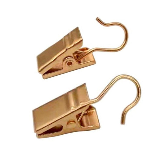 Valkoiset verhonipistimet koukulla