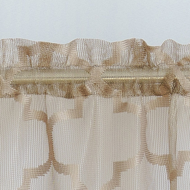 Moderni kuviollinen kappaverho keittiöön