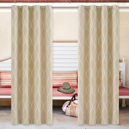 Harmaa kuviollinen ulkoverho parvekkeelle