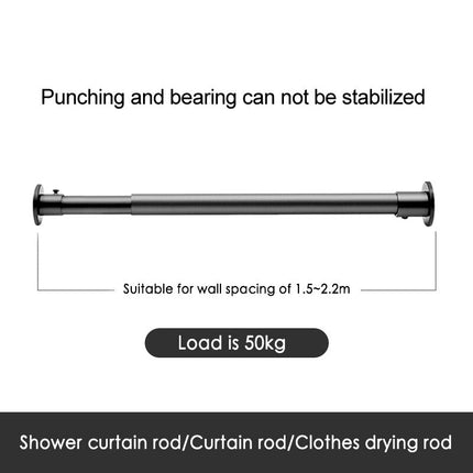 Teräksinen säädettävä suihkuverhotanko