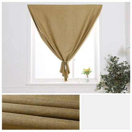 Tarrakiinnitteinen pähkinänruskea kappaverho