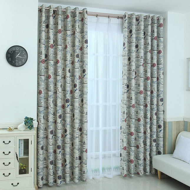 Merellinen pimennysverho pojan huoneeseen